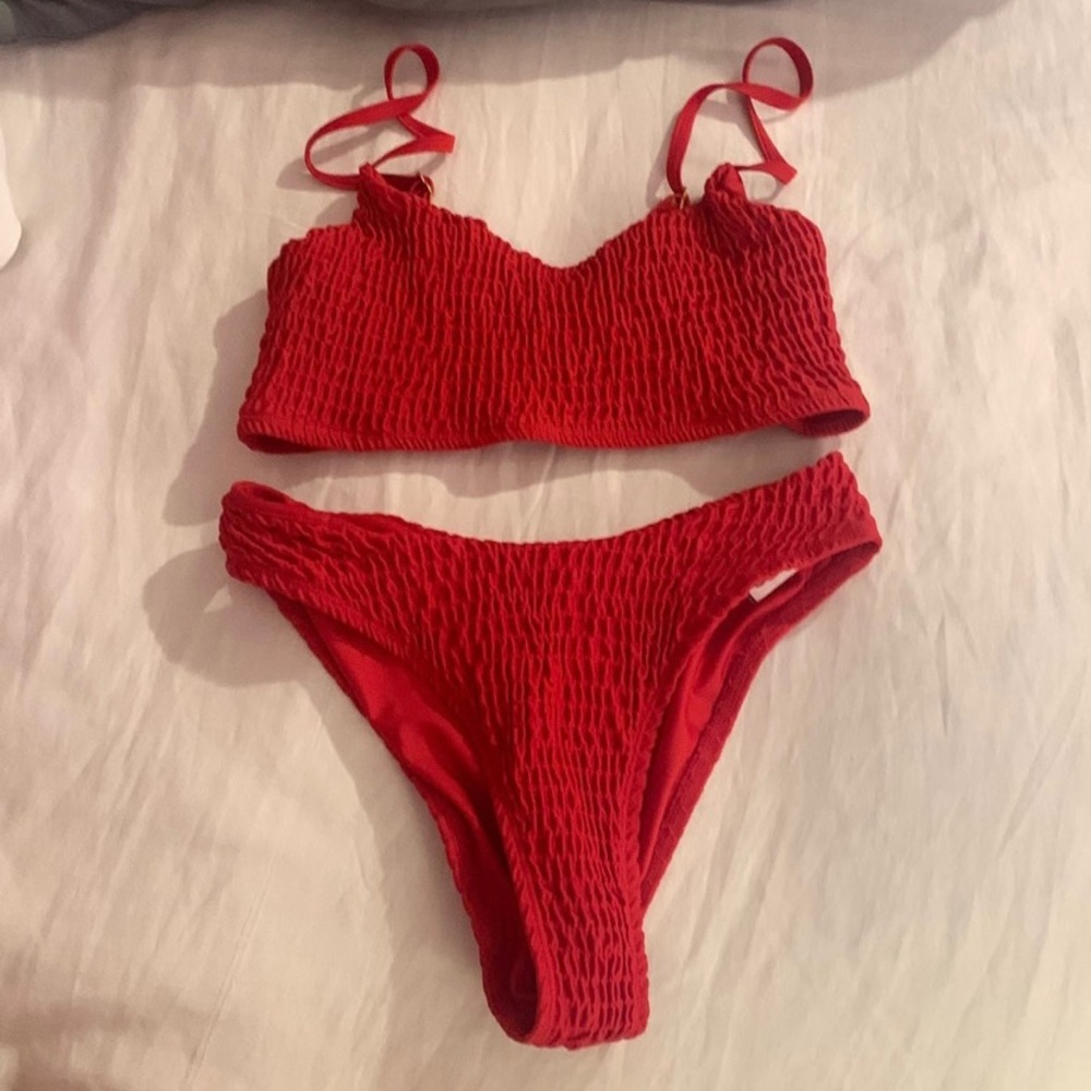 red bikini